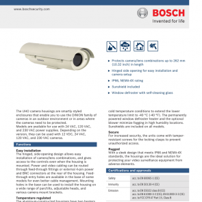 کاور دوربین مداربسته بوش UHO-HBGS-51 Bosch